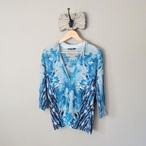 NIC+ZOE Rayon Linen Knit Cardigan